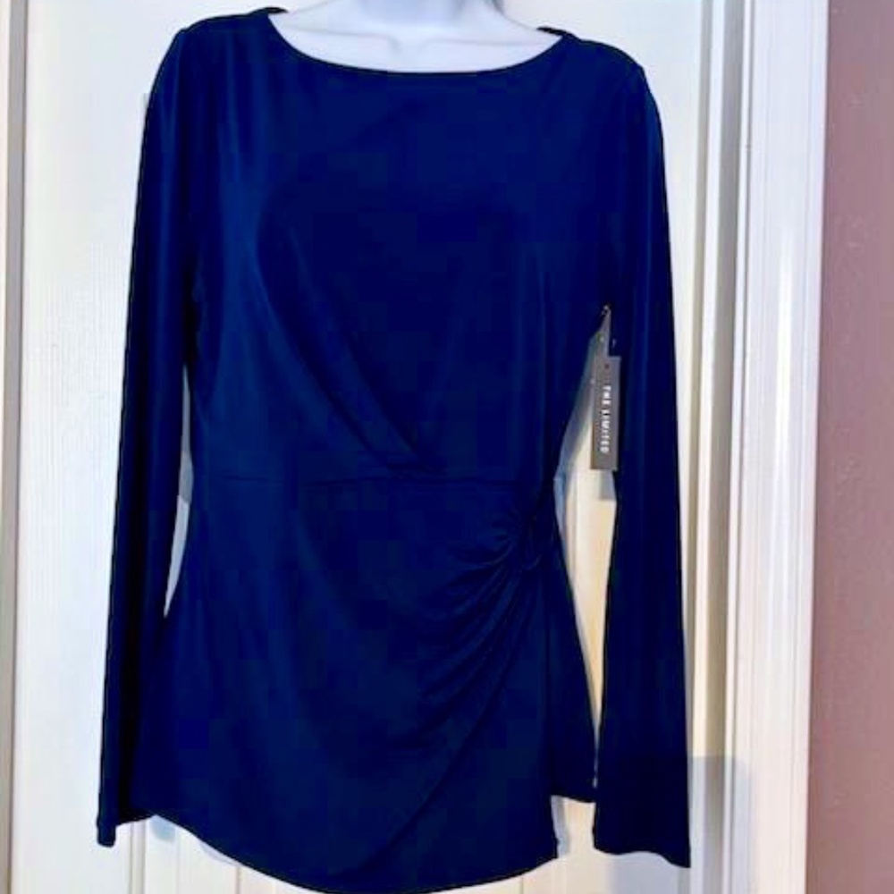 NWT The Limited Teal Blue Blouse Sz S